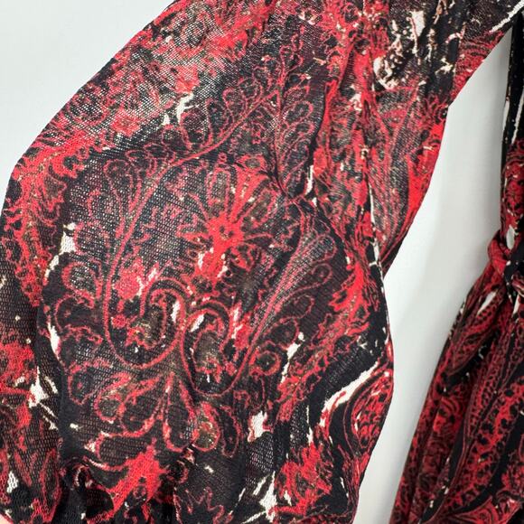 FUZZI John Paul Gaultier Mesh Dress L Sheath Stretch Sheer Whimsigoth Y2K Italy - Picture 4 of 8